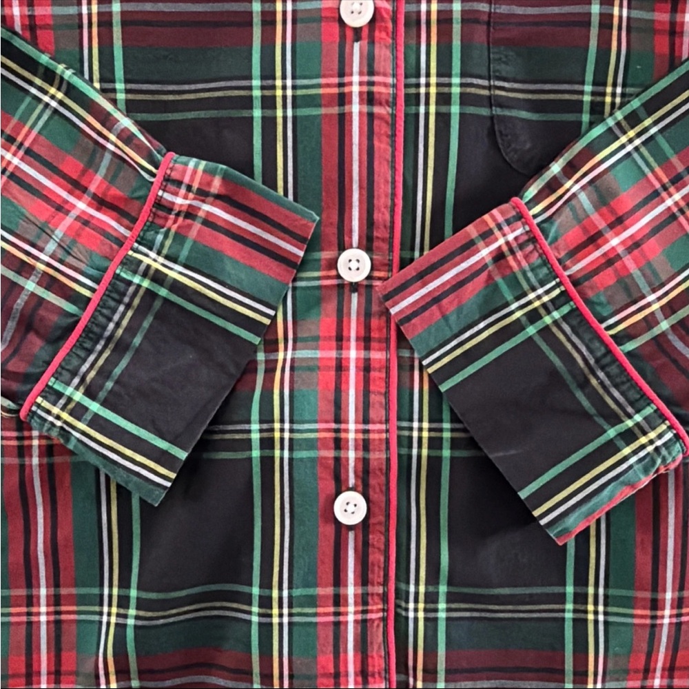 J. Crew Stewart Tartan Plaid  Pajama 2pc Set Women’s Size Medium 100% Cotton - Picture 8 of 9
